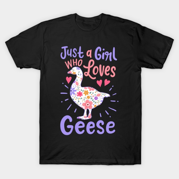 Geese Goose Geese Lover T-Shirt by KAWAIITEE